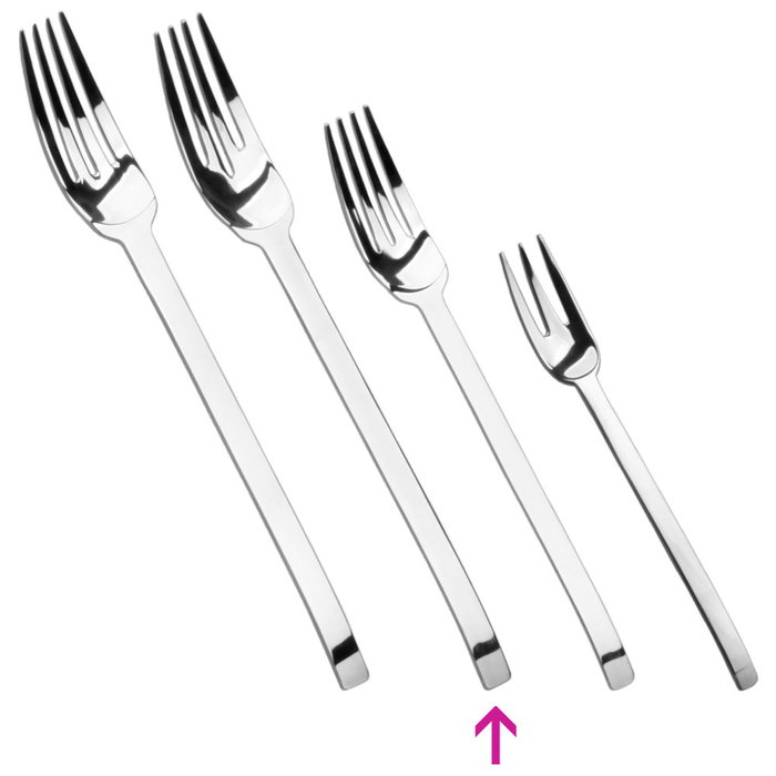 Herdmar Tenedor Pescado Spiga Acero Inoxidable (12 Unidades)